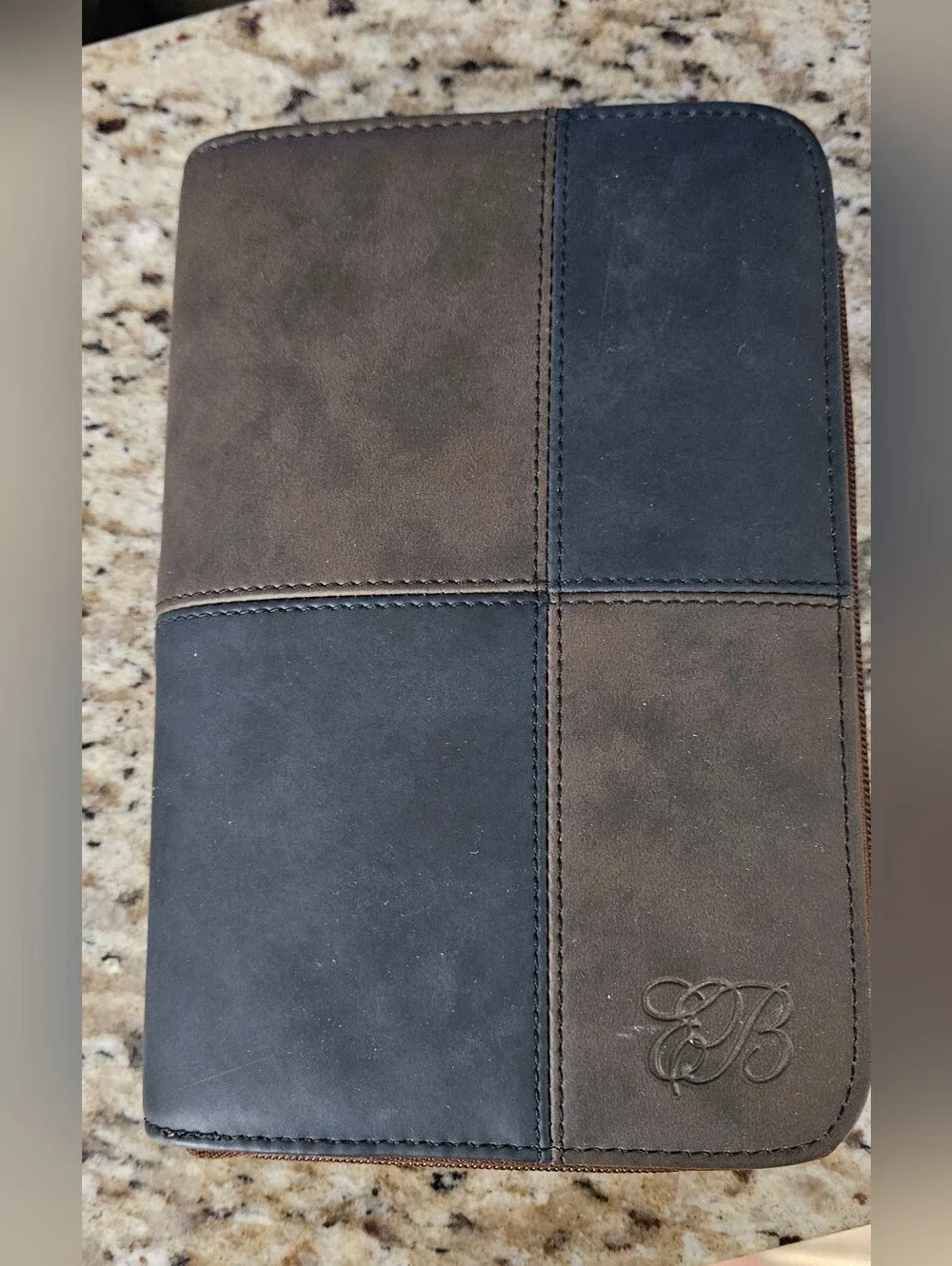Enzo Baglioni Vintage Zippered 6-Ring Personal Organizer Planner - Brand New!
